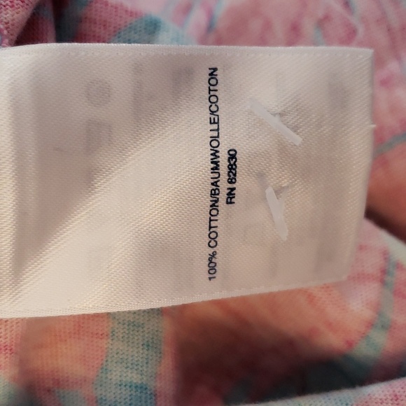 Lands' End Cotton Jersey Sleeveless Tropical Print SwimSuit Cover-up Size M/L - Picture 9 of 10